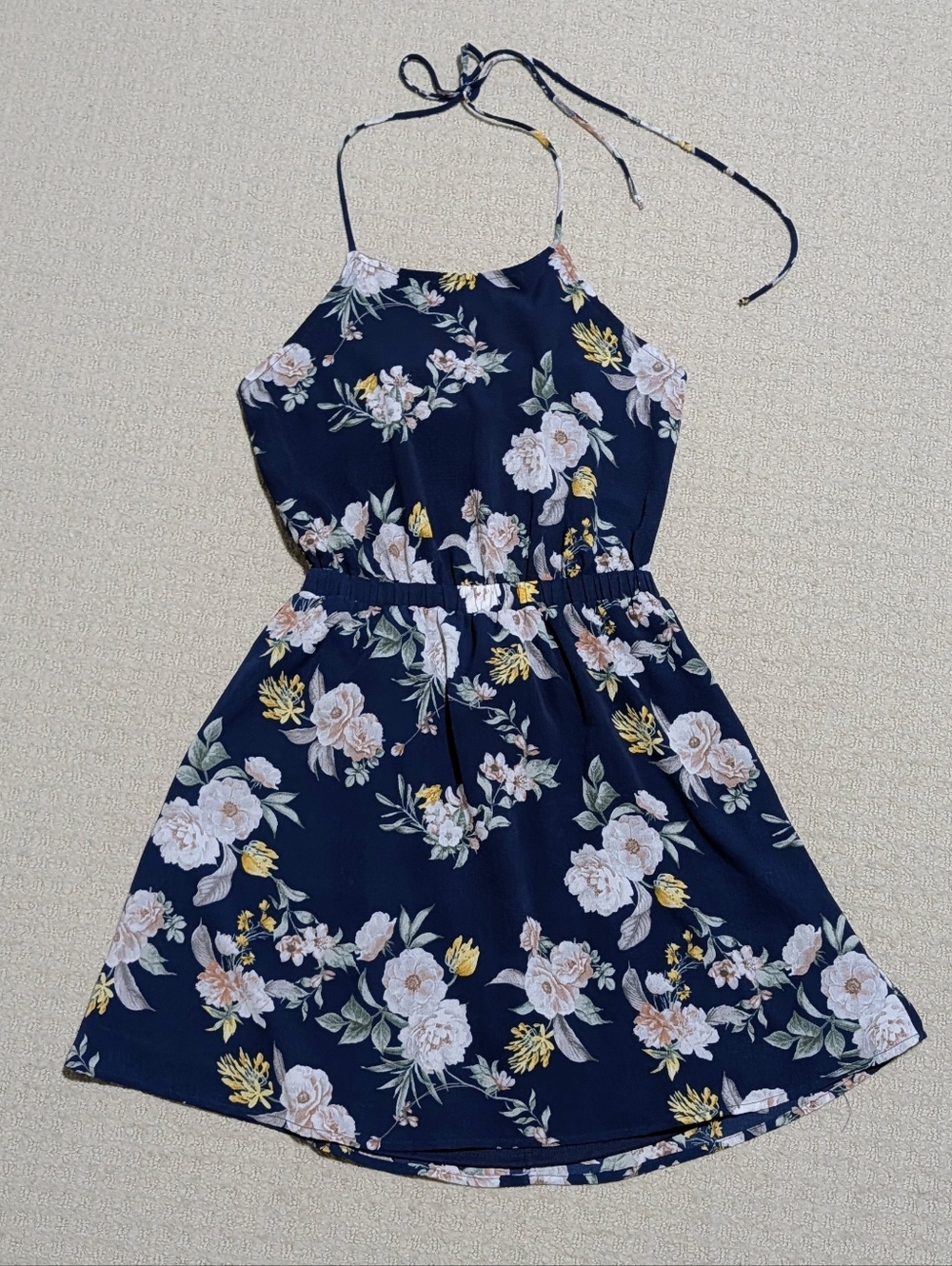 🌺 Mahina Floral Halter Dress